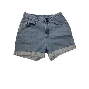 Lee Riders Jorts Size 14 Women Vintage High-Rise Cuffed Denim Shorts Light Wash